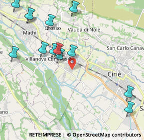 Mappa Via dei Gelsi, 10076 Nole TO, Italia (2.52538)