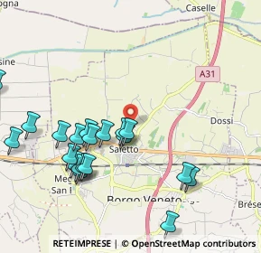 Mappa Via Garzaretta, 35046 Saletto PD, Italia (2.203)