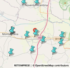 Mappa Via Garzaretta, 35046 Saletto PD, Italia (5.00231)