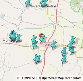 Mappa Via Garzaretta, 35046 Saletto PD, Italia (4.8415)