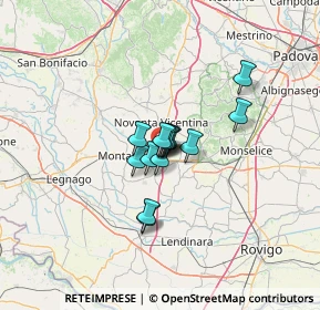 Mappa Via Garzaretta, 35046 Saletto PD, Italia (6.88429)