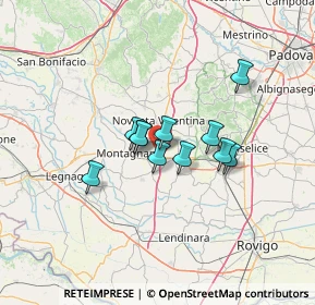 Mappa Via Garzaretta, 35046 Saletto PD, Italia (8.88182)