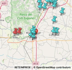 Mappa SP5, 35043 Monselice PD, Italia (9.29)
