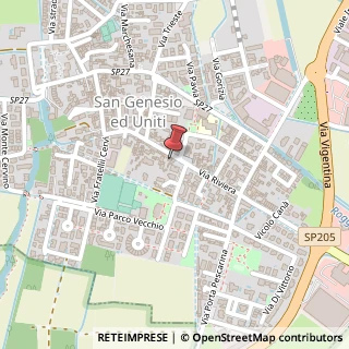 Mappa Via Riviera, 10, 27010 San Genesio ed Uniti, Pavia (Lombardia)