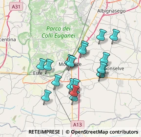 Mappa , 35043 Monselice PD, Italia (6.095)