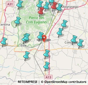 Mappa , 35043 Monselice PD, Italia (10.021)