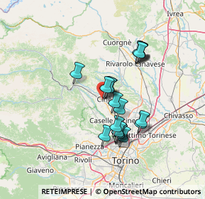 Mappa C.C Le Alpi, 10073 Ciriè TO, Italia (11.4085)