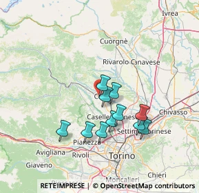 Mappa C.C Le Alpi, 10073 Ciriè TO, Italia (11.89091)