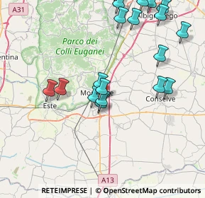Mappa Via Polo Marco, 35043 Monselice PD, Italia (9.3495)