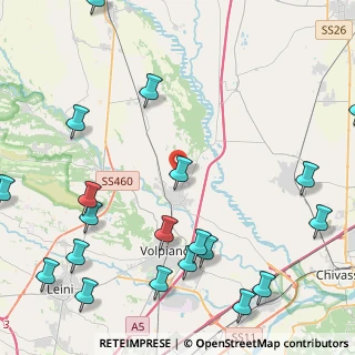Mappa Strada della Ceresa, 10080 San Benigno Canavese TO, Italia (6.125)