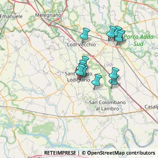 Mappa Piazza Lorenzo Perosi, 26866 Sant'Angelo Lodigiano LO, Italia (6.09667)