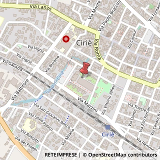 Mappa Via Andrea D'Oria, 14, 10073 Ciriè, Torino (Piemonte)