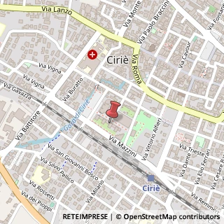 Mappa Via Giuseppe Mazzini, 4, 10073 Ciriè, Torino (Piemonte)