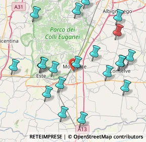 Mappa Via Vò de Buffi, 35043 Monselice PD, Italia (9.363)