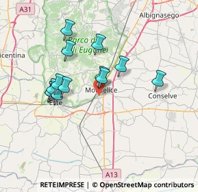 Mappa Via Vò de Buffi, 35043 Monselice PD, Italia (6.39)