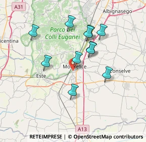 Mappa Via Vò de Buffi, 35043 Monselice PD, Italia (6.42273)