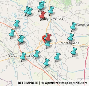Mappa Via Ronchi, 37046 Minerbe VR, Italia (8.4785)