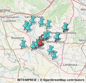 Mappa Via Ronchi, 37046 Minerbe VR, Italia (9.863)