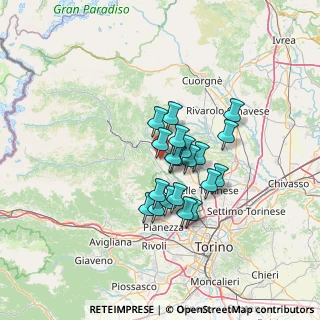 Mappa Strada Quarello, 10070 Villanova Canavese TO, Italia (9.5885)