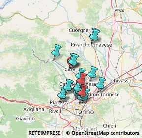 Mappa Via Clemente Macario, 10073 Ciriè TO, Italia (10.9155)