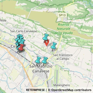 Mappa SP 19, 10070 San Francesco Al Campo TO, Italia (2.334)