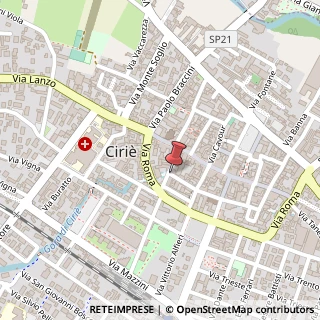 Mappa Via cibrario 35, 10073 Ciriè, Torino (Piemonte)