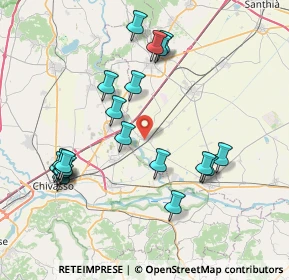 Mappa Via Farini, 13040 Saluggia VC, Italia (8.202)