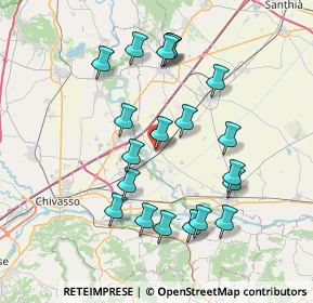 Mappa Via Farini, 13040 Saluggia VC, Italia (7.3665)