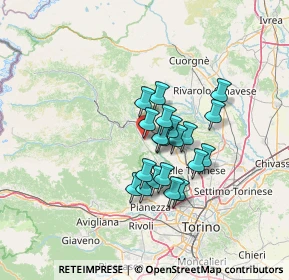 Mappa Via San Firmino, 10070 Fiano TO, Italia (9.844)
