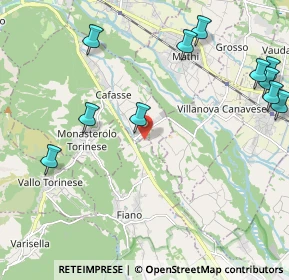 Mappa Via San Firmino, 10070 Fiano TO, Italia (2.80667)