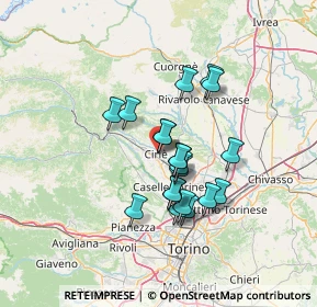 Mappa Via Sismonda, 10073 Ciriè TO, Italia (10.5825)