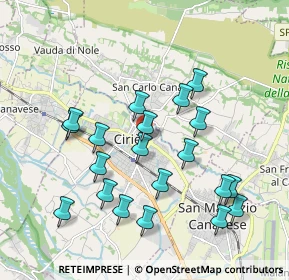 Mappa Via Sismonda, 10073 Ciriè TO, Italia (1.919)