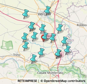 Mappa Via Angelo Burocco, 13030 Pertengo VC, Italia (6.43941)