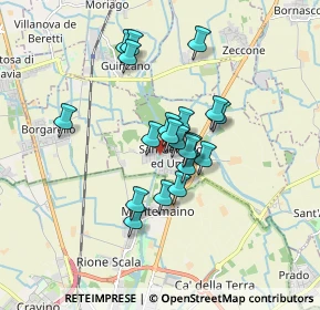 Mappa Via Certosa, 27010 San Genesio ed Uniti PV, Italia (1.297)