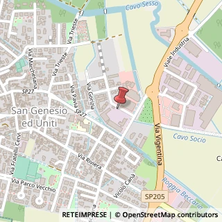 Mappa Via Padania, 1, 27010 San Genesio ed Uniti, Pavia (Lombardia)