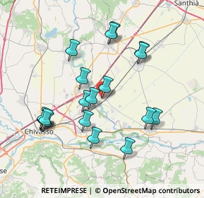 Mappa Via Fiume, 13040 Saluggia VC, Italia (7.49789)