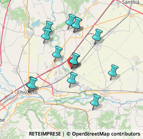 Mappa Via Fiume, 13040 Saluggia VC, Italia (6.925)