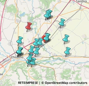 Mappa Via Fiume, 13040 Saluggia VC, Italia (7.237)