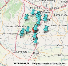 Mappa Via San Giacomo, 35043 Monselice PD, Italia (9.2065)