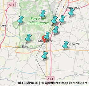 Mappa Via San Giacomo, 35043 Monselice PD, Italia (6.83)