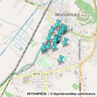 Mappa Via San Giacomo, 35043 Monselice PD, Italia (0.253)