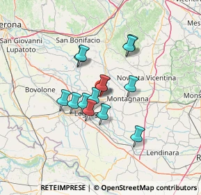 Mappa Via Luigi Piccoli, 37046 Minerbe VR, Italia (9.66714)