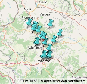 Mappa Via Sicilia, 85016 Pietragalla PZ, Italia (9.87167)