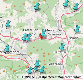 Mappa Via Demanio Guarano, 84085 Mercato San Severino SA, Italia (5.96733)