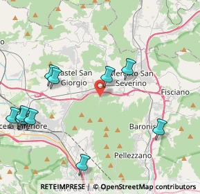 Mappa Via Demanio Guarano, 84085 Mercato San Severino SA, Italia (5.56455)
