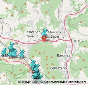 Mappa Via Demanio Guarano, 84085 Mercato San Severino SA, Italia (6.73529)