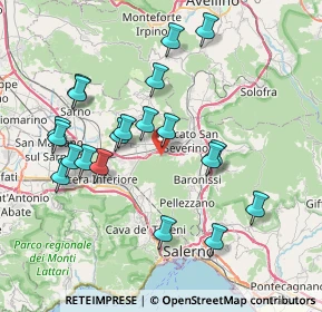 Mappa Via Demanio Guarano, 84085 Mercato San Severino SA, Italia (8.2885)