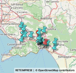 Mappa Via Angrisani, 84085 Mercato San Severino SA, Italia (10.555)