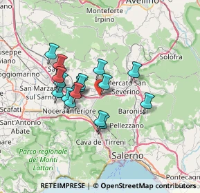 Mappa Via Angrisani, 84085 Mercato San Severino SA, Italia (5.78824)