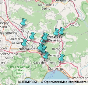 Mappa Via Angrisani, 84085 Mercato San Severino SA, Italia (5.21231)